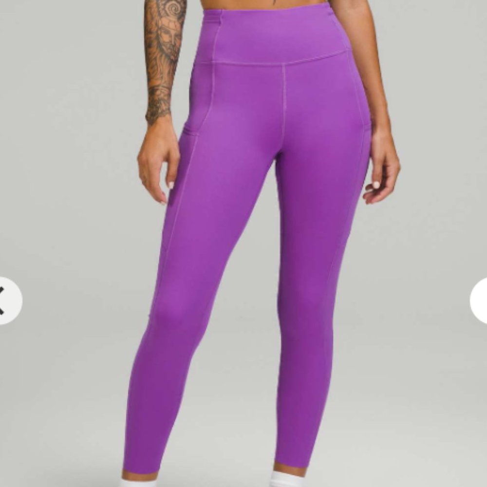 Lululemon Fast and Free High Rise Mesh Tight with Tulip Hem Size 6
